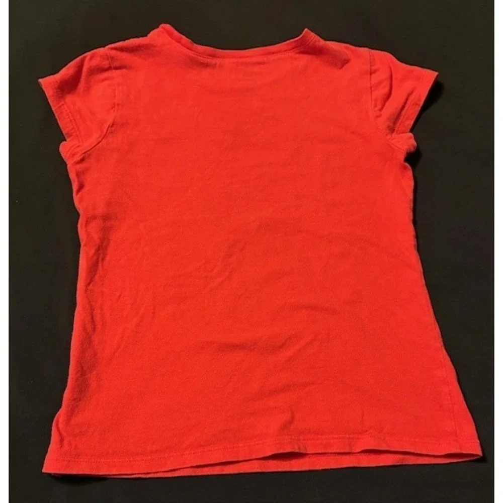 Childrens Place size 7/8 red tee with LOVE and emoji faces
